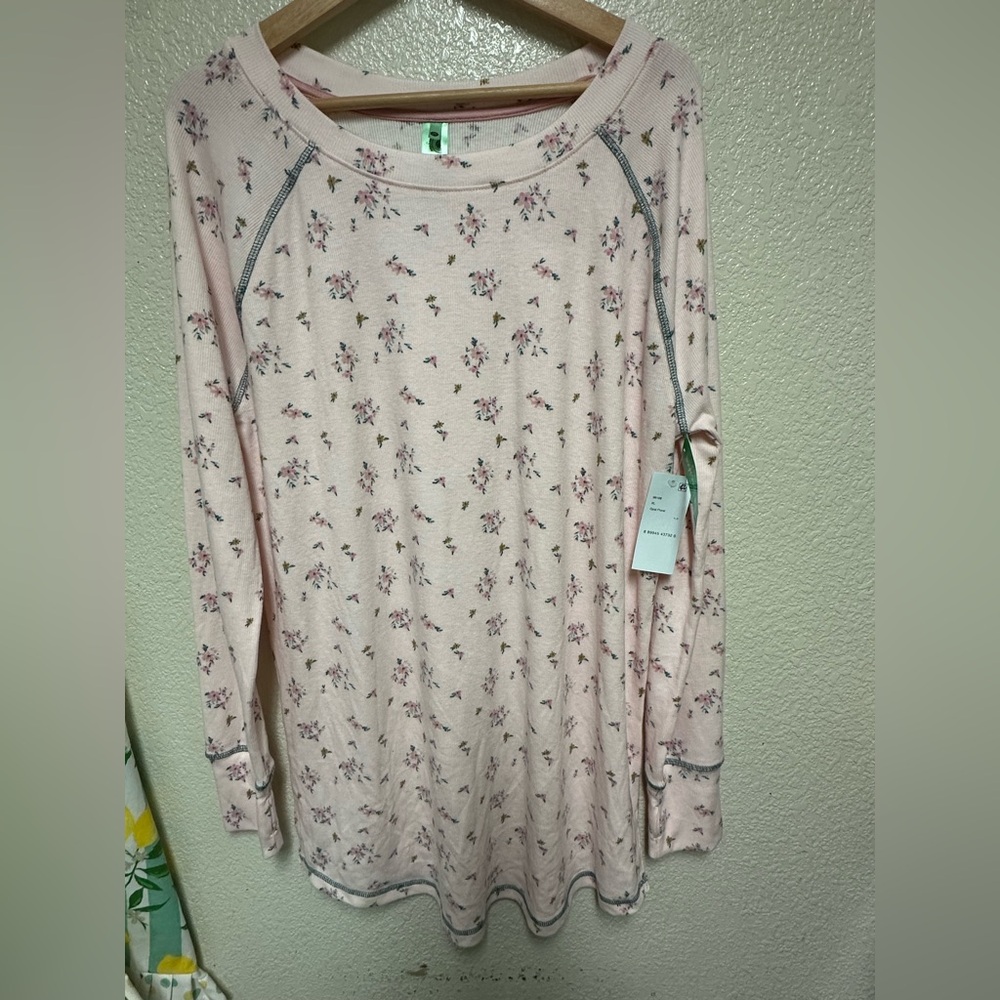 NWT Honeydew Intimates Pink Floral Sleep Shirt - Size XL